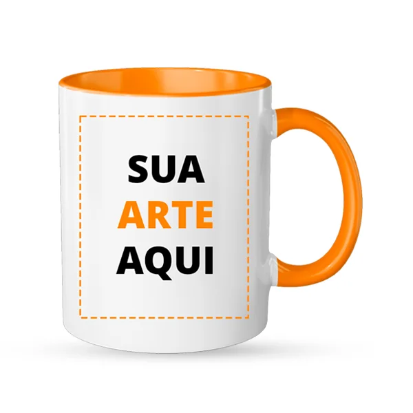 caneca personalizada alca laranja