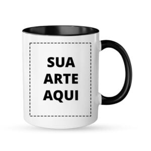 caneca personalizada alca preta