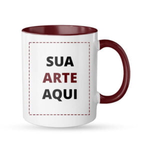 caneca personalizada alca marron