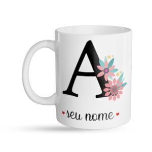 Caneca Personalizada Letra A frente