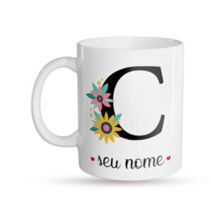 Caneca Personalizada Letra C frente