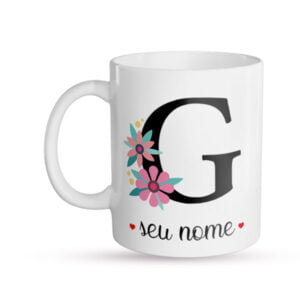 Caneca Personalizada Letra G frente