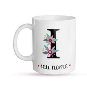 Caneca Personalizada Letra I frente