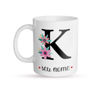 Caneca Personalizada Letra K frente