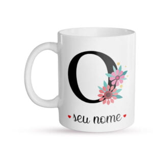 Caneca Personalizada Letra O frente