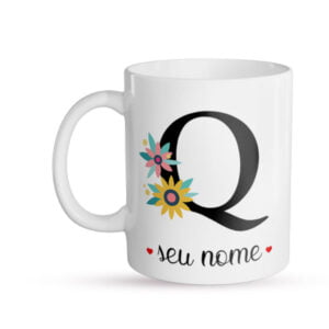 Caneca Personalizada Letra Q frente