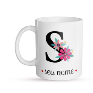Caneca Personalizada Letra S frente