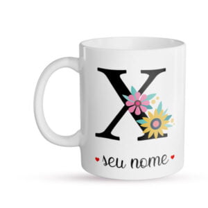 Caneca Personalizada Letra X frente