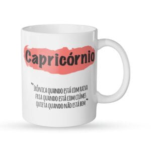 Caneca signo capricornio frente