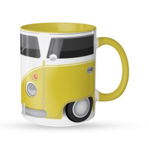 caneca kombi amarela frente
