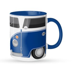 caneca kombi azul frente