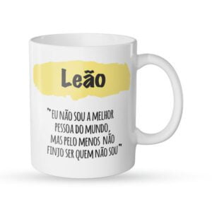 Caneca signo leao frente