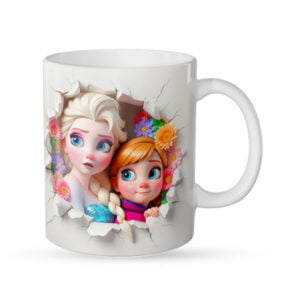 Caneca estampada princesa frozen