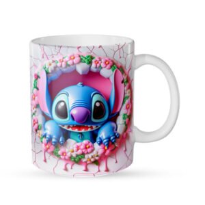 Caneca estampada princesa stitch
